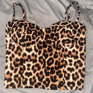 Cheetah Print Crop Top